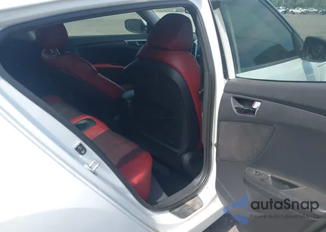 2012 Hyundai Veloster Base W/Red/Black из США, поврежденный, VIN KMHTC6ADXCU050034